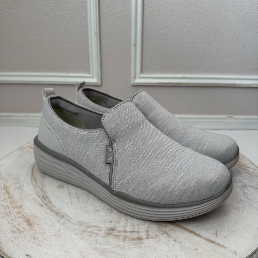 Ryka Natalie Stretch Gore Slip-On Shoes Hushed Gray Womens 9.5B - Picture 2 of 8